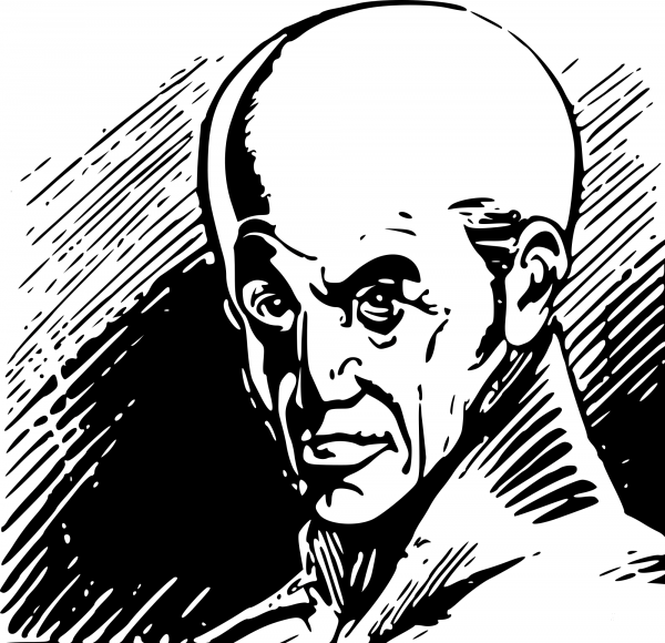 Vintage High Brow coloring page image