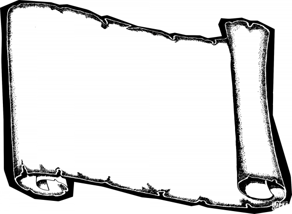 Vintage Horizontal Scroll Frame coloring page image