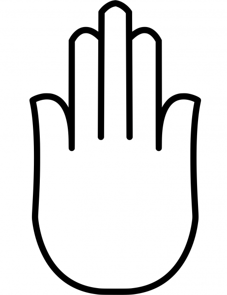 Vintage Indian Hamsa Hand coloring page image