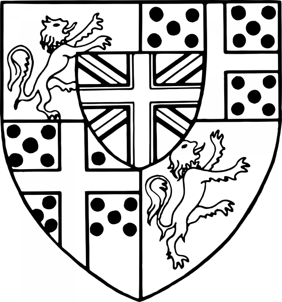 Vintage Inescutcheon coloring page image