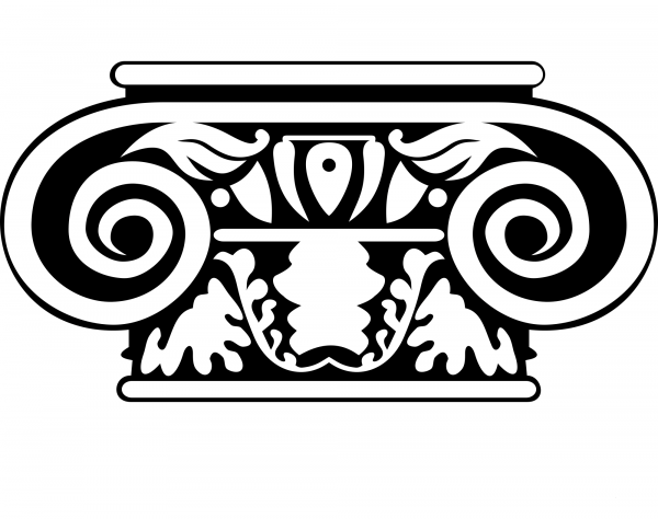 Vintage Ionic Order coloring page image