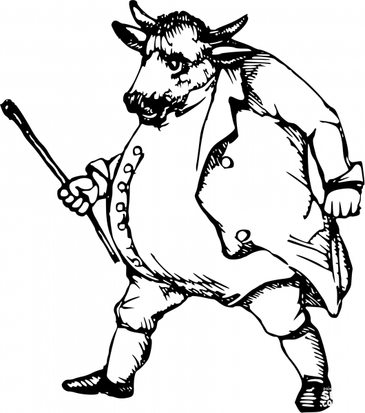 Vintage John Bull coloring page image