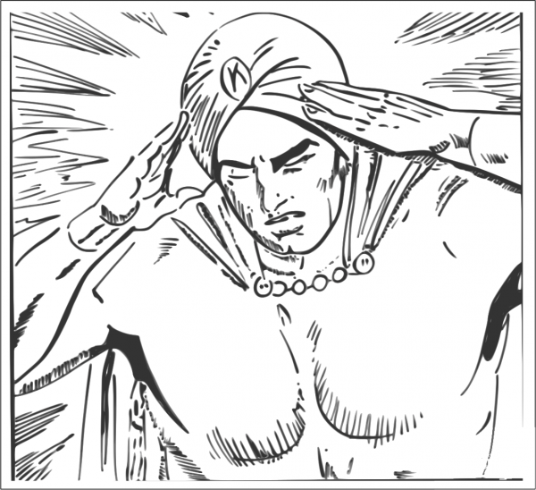Vintage Kaliman Comic coloring page image