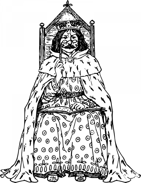 Vintage King coloring page image