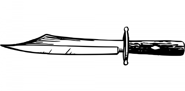 Vintage Knife coloring page image