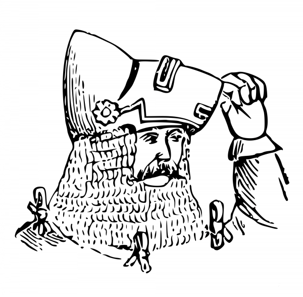 Vintage Knights Face coloring page image