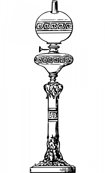 Vintage Lamp coloring page image