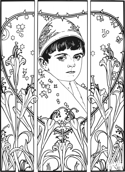 Vintage Leader Des Gettho coloring page image