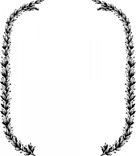 Vintage Leafy Frame coloring page image