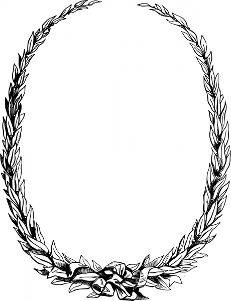 Vintage Leafy Frame coloring page image