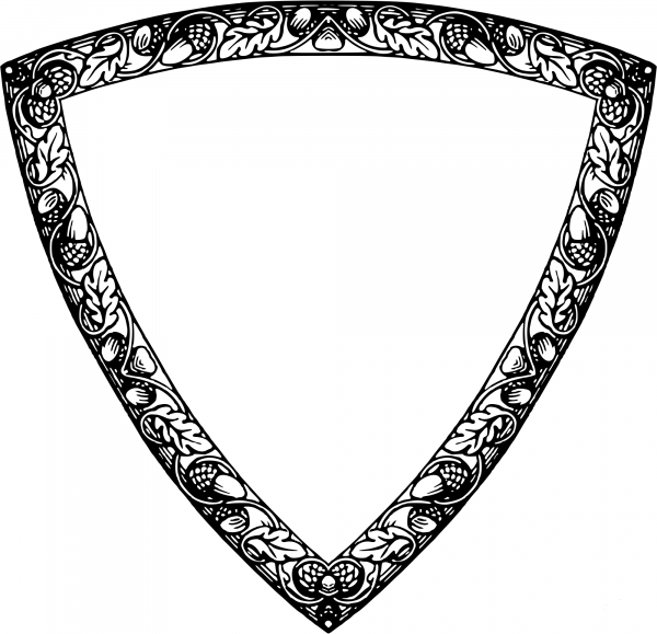 Vintage Leafy Frame coloring page image