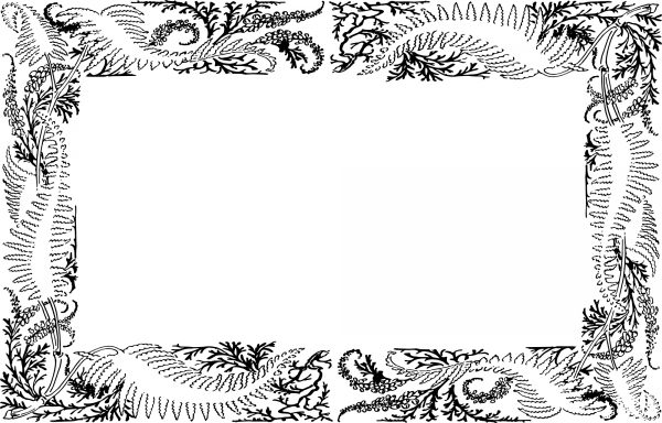 Vintage Leafy Frame coloring page image