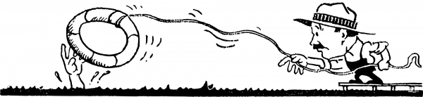 Vintage Life Saver coloring page image