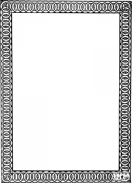 Vintage Loop Frame coloring page image