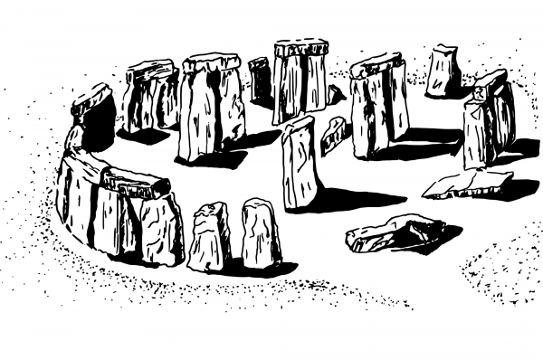 Vintage Megalith coloring page image