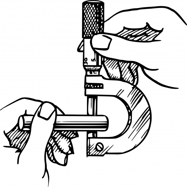 Vintage Micrometer coloring page image
