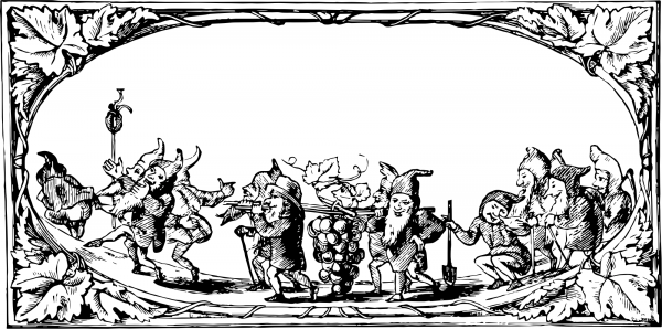 Vintage Monks coloring page image