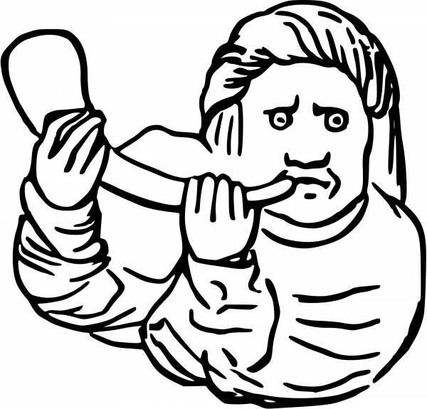 Vintage Musician coloring page image