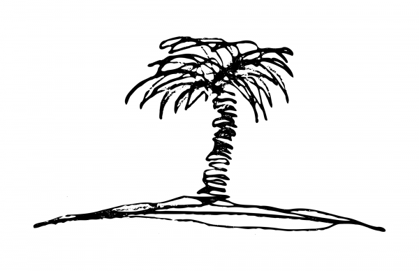 Vintage My Other Desert Island coloring page image