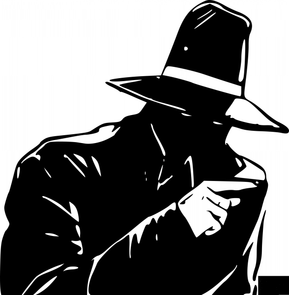 Vintage Mysterious Man coloring page image