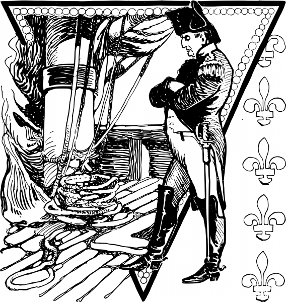 Vintage Napoleon coloring page image