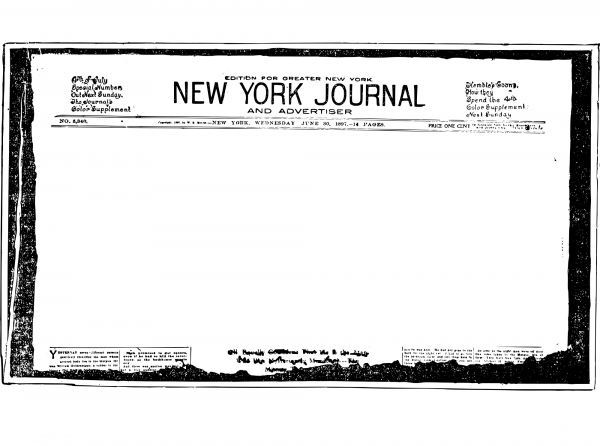 Vintage Newspaper Frame coloring page image