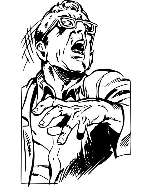 Vintage No Man coloring page image