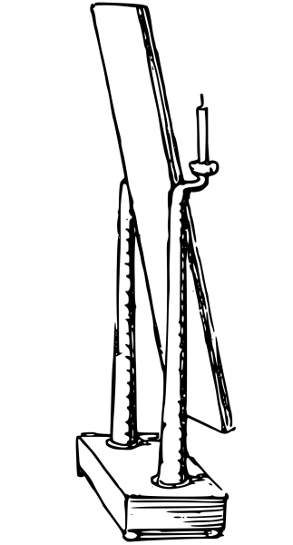 Vintage Old Fashioned Mirror coloring page image