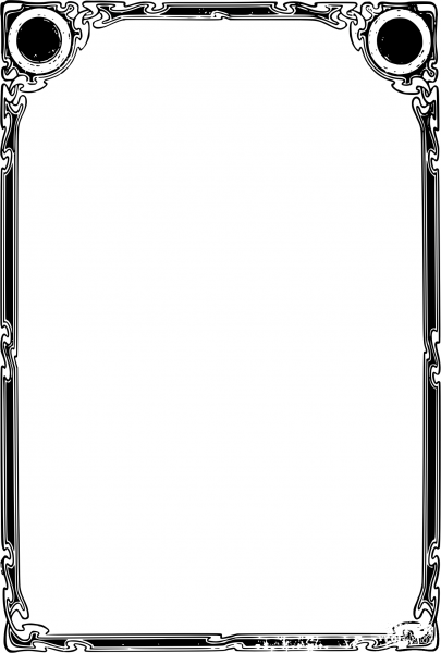 Vintage Old Simple Frame coloring page image