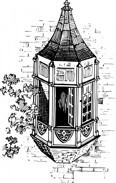 Vintage Oriel coloring page image