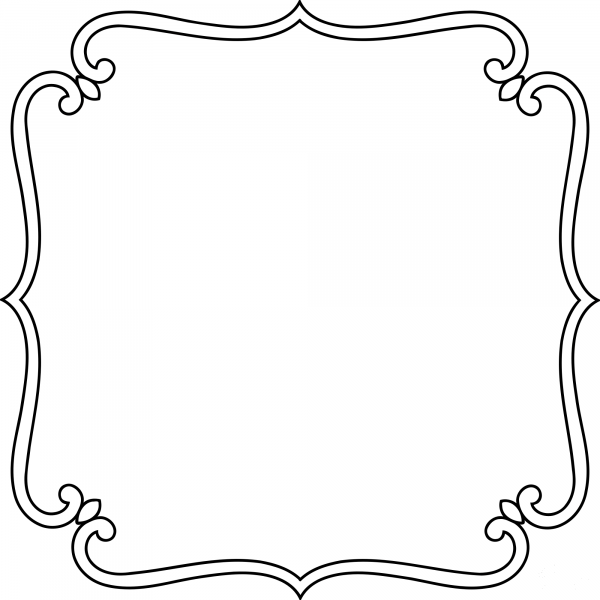 Vintage Ornamental Frame coloring page image