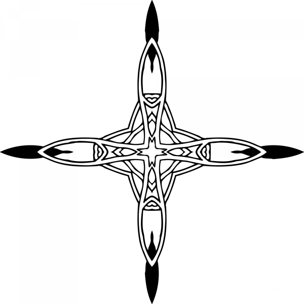 Vintage Ornamental Star coloring page image