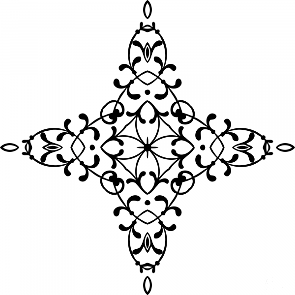Vintage Ornamental Star coloring page image
