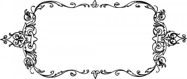 Vintage Ornate Frame coloring page image
