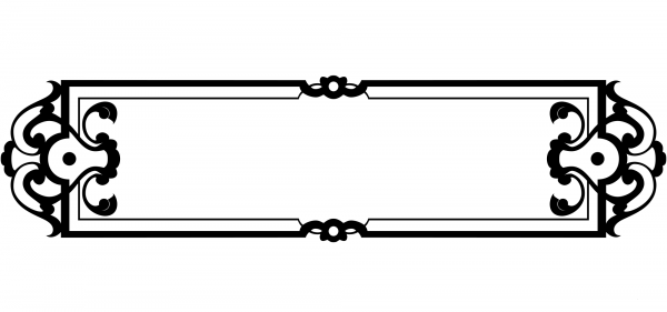 Vintage Ornate Nameplate coloring page image
