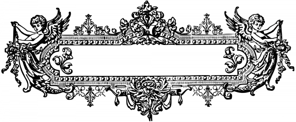 Vintage Ornate Sign coloring page image