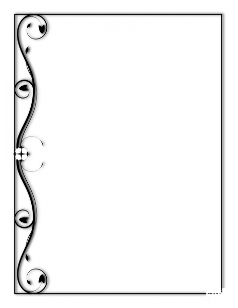 Vintage Page Border coloring page image