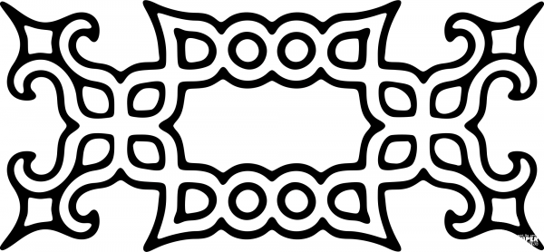 Vintage Page Ornament coloring page image