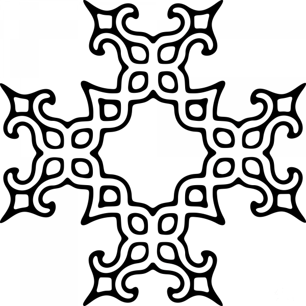 Vintage Page Ornament coloring page image