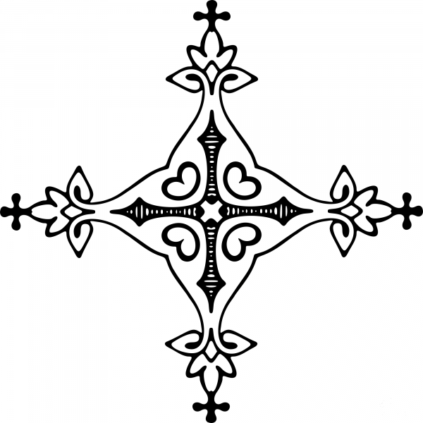 Vintage Page Ornament coloring page image