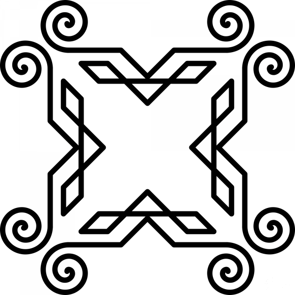 Vintage Page Ornament coloring page image