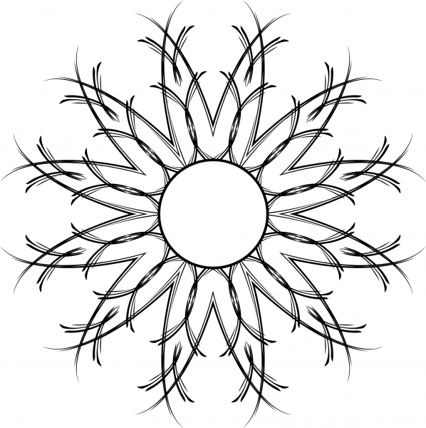 Vintage Page Ornament coloring page image