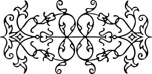 Vintage Page Ornament coloring page image