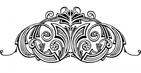 Vintage Page Ornament coloring page image