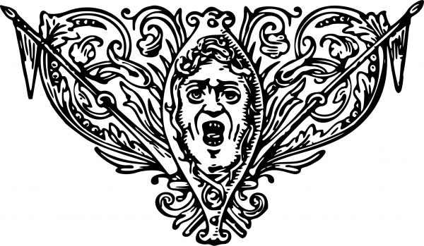 Vintage Page Ornament coloring page image