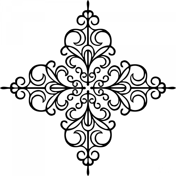 Vintage Page Ornament coloring page image