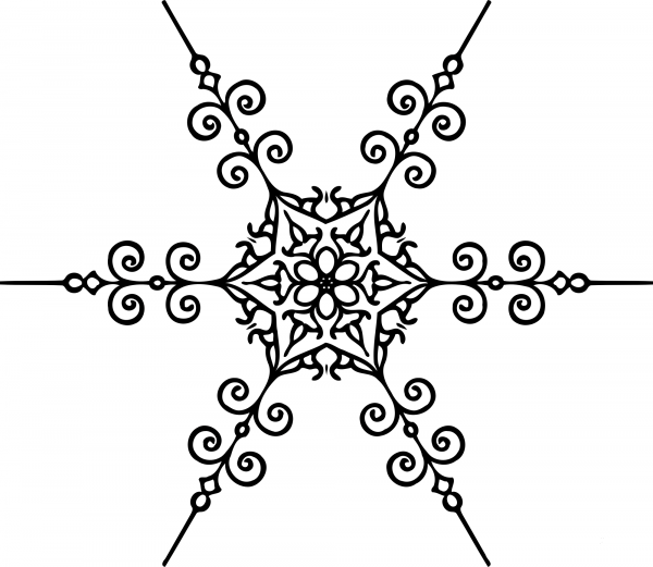 Vintage Page Ornament coloring page image