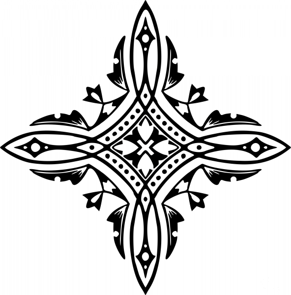 Vintage Page Ornament coloring page image