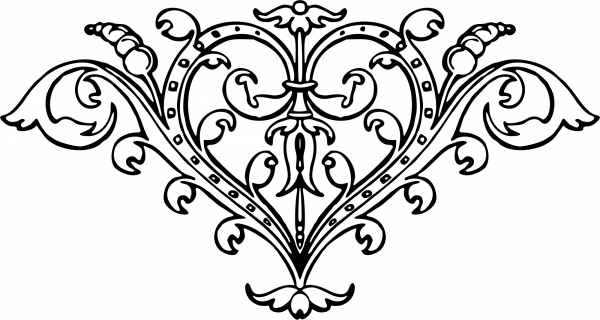 Vintage Page Ornament coloring page image