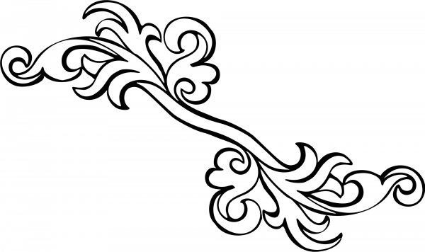Vintage Page Ornament coloring page image